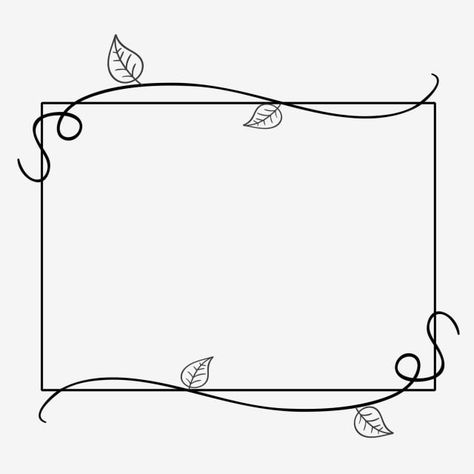 Envelope Border Design, Vine Drawing Simple Border, Drawing Frames Border, Flower Border Design Simple, Floral Border Design Simple, Border Drawing Design, Card Border Design, Cute Borders Designs, Black Border Design