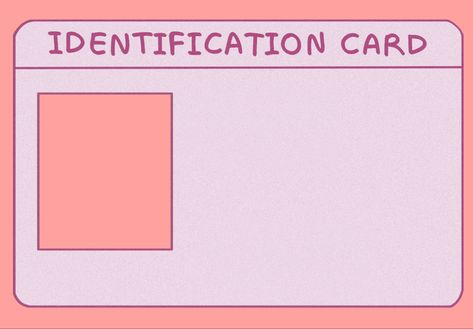 Blank Id Cards, Id Card Design, Fake Identity, School Id, Id Card Template, Card Drawing, Aesthetic Template, Graphic Design Fun, Digital Journal