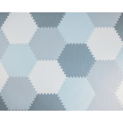 Kids Playroom Floor Mats | Wayfair Kids Playroom Flooring, Gray Playroom, Baby Floor Mat, Hexagon Floor, Foam Tiles, Room Light Fixtures, Living Room Light Fixtures, Foam Flooring, Kids Flooring