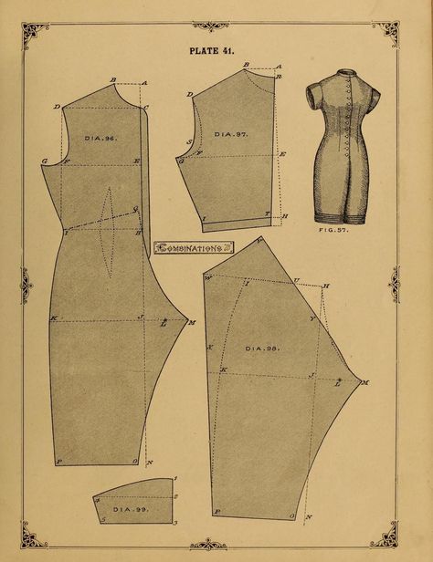 1890 combination drawers free pattern Victorian Dress Pattern, 1890s Fashion, Patterns Of Fashion, Victorian Costume, Costume Patterns, Century Clothing, Old Fashion, Fashion Sewing Pattern, Edwardian Fashion