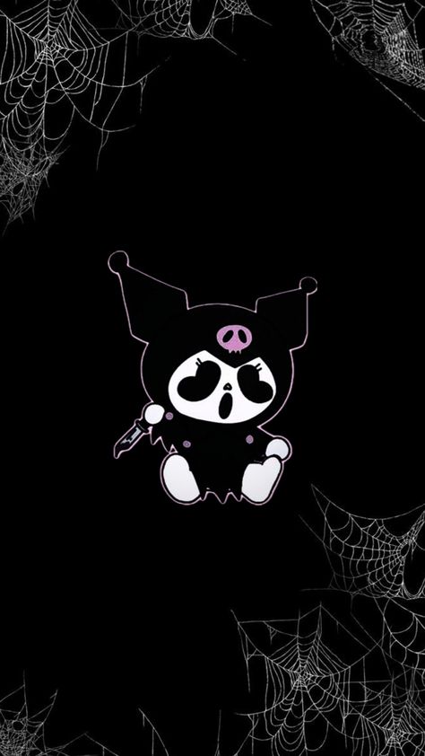 spooky sanrio / scream wallpaper Spooky Sanrio, Hello Kitty Halloween Wallpaper, Kuromi Wallpaper, Halloween Wallpaper Iphone Backgrounds, Halloween Wallpaper Cute, Iphone Wallpaper Classy, Scary Wallpaper, Gothic Wallpaper, Beautiful Nature Wallpaper Hd