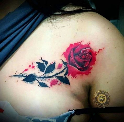 Private Tattoos, Tattoo Rose, Thor's Hammer, Tattoo Feminina, Hot Tattoos, Alphonse Mucha, Rose Tattoos, Pretty Tattoos, Body Tattoos