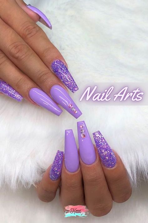 January Nail Designs, Purple Acrylic Nails, January Nails, Purple Nail Designs, Fancy Nails Designs, Nails Polish, Trendy Nail, Ideas Nails, Trendy Nail Art