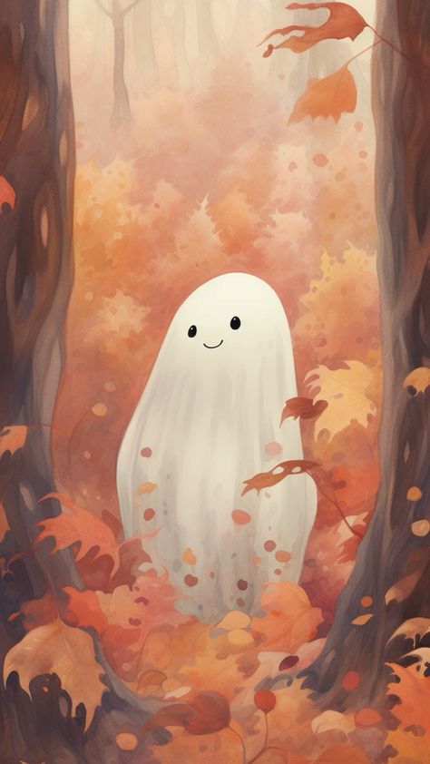 Ghost Painting Wallpaper, Ghost Wallpapers Aesthetic, Ghost Fall Wallpaper, Cozy Aesthetic Wallpaper Iphone, Dark Spooky Aesthetic Wallpaper, Spooky Aesthetic Wallpaper Iphone, Dark Spooky Aesthetic, Cosy Wallpaper, Spooky Aesthetic Wallpaper