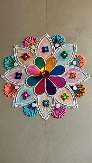 Beautiful Rangoli Designs Latest Easy, Hard Rangoli Designs For Diwali, Simple Diwali Rangoli Designs Unique, Diwali Unique Rangoli, Rose Rangoli Designs, Unique Rangoli Designs Beautiful, Beautiful Rangoli Designs Latest, Diwali Rangoli Designs Unique, Rangoli Designs Latest Unique