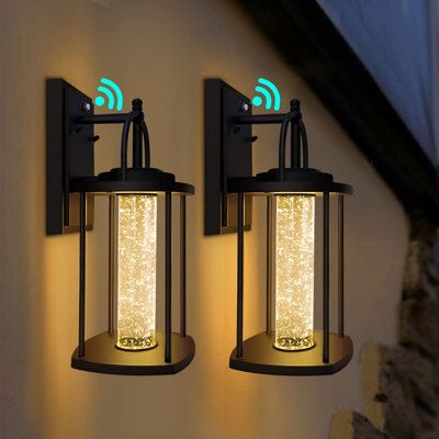 Lights On Fence Outdoor, Lights On Fence, Kitchen Living Room Lighting, Lights For Porch, Outdoor Porch Lights, Porch Light Fixtures, Sensor Lights Outdoor, Outdoor Wall Light Fixtures, Modern Porch