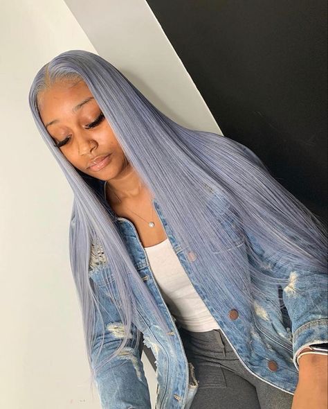 @Elfinhair on Instagram  Stylist: @hairbymj Hair Color Grey, Wig Styling, Grey Wig, Brazilian Remy Hair, Lace Front Human Hair Wigs, Dope Hairstyles, Straight Lace Front Wigs, Lace Front Human Hair, Grey Hair Color