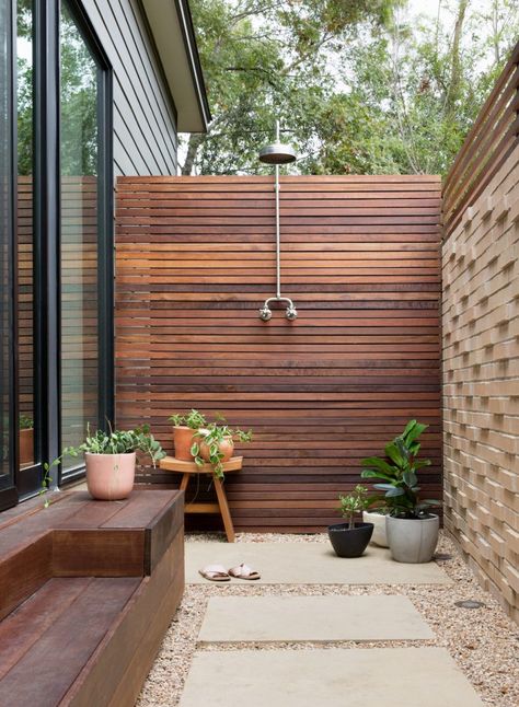 Relaxing Backyard, Affordable Lighting, Camille Styles, Austin Homes, Ranch Style Home, Hospitality Design, Ranch Style, Mid Century House, Outdoor Shower