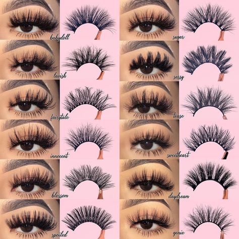 Lash Names, Maquillage On Fleek, Lashes Fake Eyelashes, Latina Makeup, Pretty Lashes, Eyelash Extentions, Makeup Artist Tips, Face Makeup Tutorial, Eye Lash Packaging