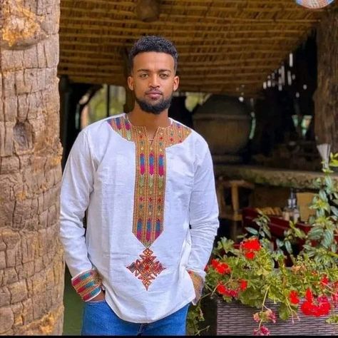 Habesha Libs For Men, Eritrean Men Clothing, Ethiopian Clothing Men, Ethiopian Traditional Dress Men, Ethiopia Traditional Clothing, Ethiopia Clothing, Eritrean Clothing, Amhara Culture, Embroidery Men