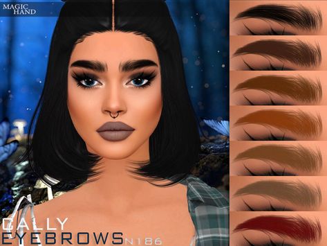 The Sims Resource - Cally Eyebrows N186 Sims 4 Cc Eyes, Eyebrow Lift, Bushy Eyebrows, Sims Baby, The Sims 4 Packs, Thick Eyebrows, Cc Sims, Friend Goals, Ts4 Cc