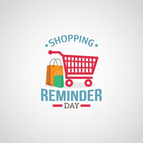 Shopping reminder day | Premium Vector #Freepik #vector #background #frame #poster #calendar Customer Day, Poster Calendar, Black Friday Sale Poster, Black Friday Sale Banner, Background Frame, Illustration Story, Frame Poster, Pop Art Girl, Bag Stand