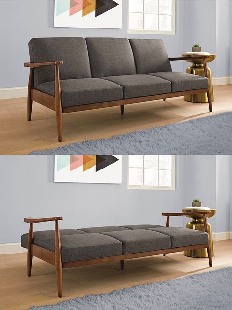 30 Mid-Century Modern Sofas That Make Your Lounge Look Innovative Mid Century Modern Sofa Bed, Small Sofa Designs, Mid Century Sofa Bed, Japanese Sofa, Stylish Sofa Sets, Stylish Sofa Bed, Wooden Sofa Set Designs, Modern Sofa Bed, Minimalist Sofa