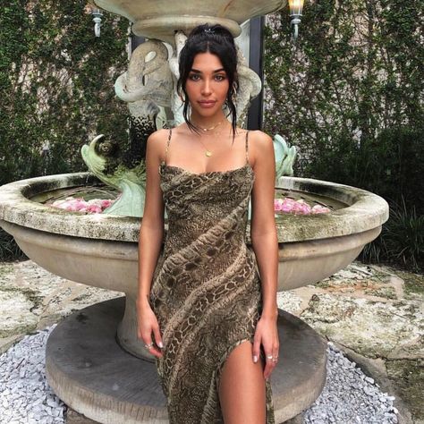 I AM GIA on Instagram: “GIA | @chanteljeffries wears the Zeta dress | Online now | #IAMGIA” Snake Skin Dress, Sheer Maxi Dress, Snake Print Dress, Elegant Party Dresses, Autumn Clothes, Maxi Robes, Chiffon Maxi, Chiffon Maxi Dress, Polyester Dress