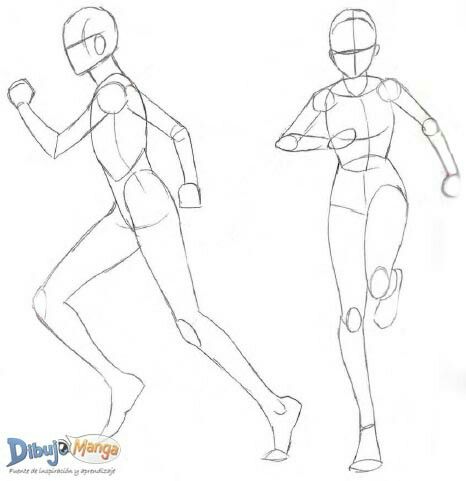 Drawing Base Running, Manga Running Pose, Croquis Drawing Human Figures, Human Postures Sketches, Drawing Of Someone Running, Running Base Drawing, Running Poses Drawing, Running Pose Reference, Human Postures