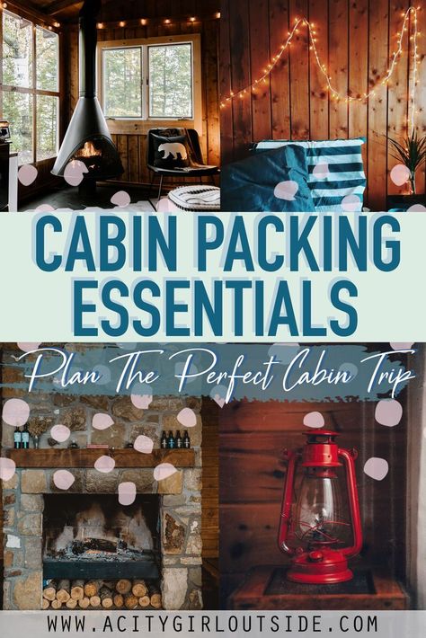 Cabin Packing List Summer, Cabin Getaway Outfit, Cabin Trip Packing List, Cabin Packing List, Cabin Essentials, Weekend Getaway Packing List, Weekend Trip Packing List, Weekend Getaway Packing, Weekend Trip Packing