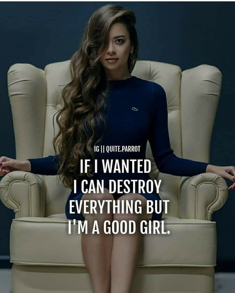 Savage Girl Quotes, Sigma Girl, Dangerous Quotes, Women's Quotes, Picture Writing, Savage Girl, Attitude Girl, Classy Quotes, Self Inspirational Quotes