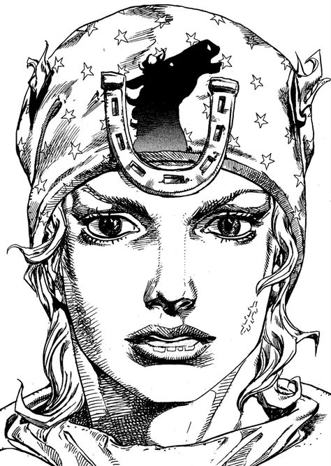 Steel Ball Run Manga, Ink Drawing Techniques, Jojo's Bizarre Adventure Stands, Steel Ball Run, Jojo Stands, Jojo Jojo, Animes Emo, Manga Poses, Jojo Parts