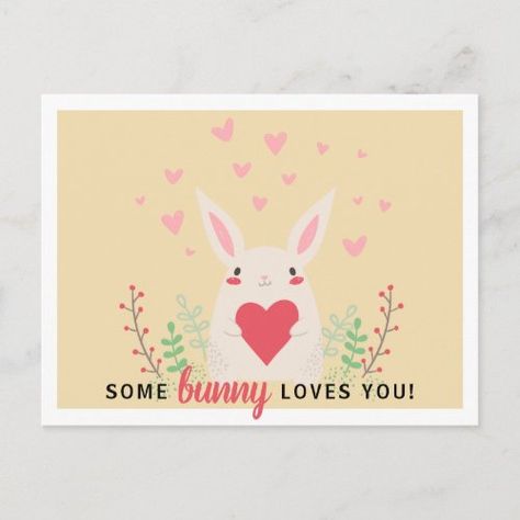 Cute Classroom 'Some Bunny Loves You' Valentines for $1.35 - Valentine's Day Valentine Shirts Vinyl, Valentine Cards Kids, Valentines Postcard, Cute Classroom, Classroom Valentine Cards, Girls Valentine Shirt, Kids Valentines Shirts, Top Gifts For Kids, Valentine Centerpieces