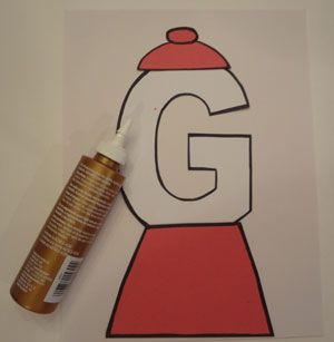 letter g craft step 2 G Is For Gumball Craft, G Is For Gumball, Cute Gumball Machine, Letter G Craft, G Craft, Letter G Crafts, Centers Preschool, Gumball Machine Craft, Gorilla Craft