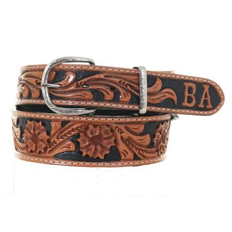 Customizables – Double J Saddlery Tooled Belts, Crystal Names, Double J, Kids Belt, Tool Belt, Leather Floral, Belt Design, Vintage Tools, Tooled Leather