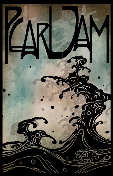 Pearl Jam Art, Rock Illustration, Concert Poster Art, Music Artwork, Musical Band, Musical Art, Rock Posters, Gig Posters, Band Posters