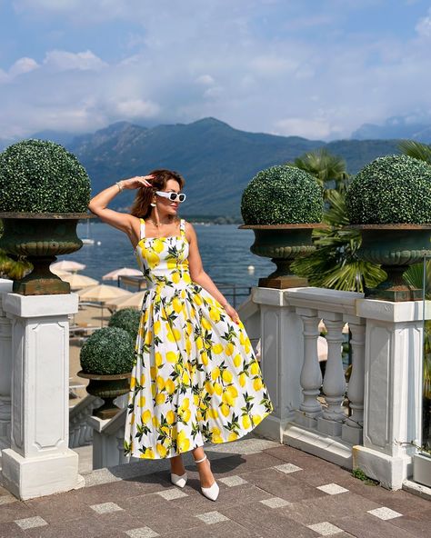 For a perfect place like this my choice is a lemon 🍋 dress @joy_fashion_house #lemondress #italy #lakemaggiore #bavenoitaly #fyp #katemillerstories🌼 #summerdress Lemon Clothes, Kate Miller, Joy Fashion, Lemon Print Dress, Lemon Dress, Lemon Print, August 8, Fashion House, Lemon Yellow