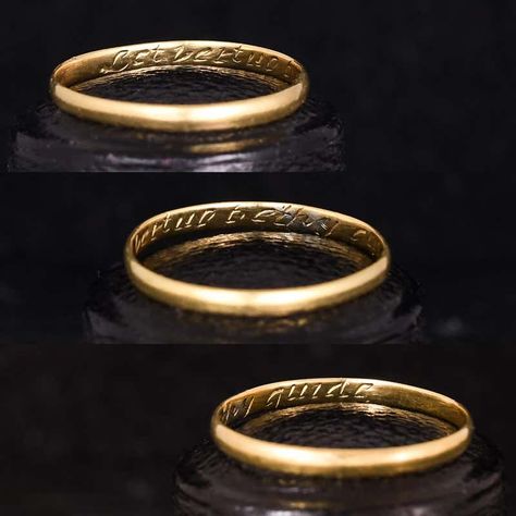 For Sale on 1stDibs - A superb antique posy ring with the words 'Let Virtue be thy guide' inscribed on the inner band. It's crafted in 18 karat yellow gold, and dates from around 18th Century Fashion, Blog Instagram, 18th Century, Band Rings, Dates, Gold Rings, Gold Bracelet, 18k Gold, Yellow Gold