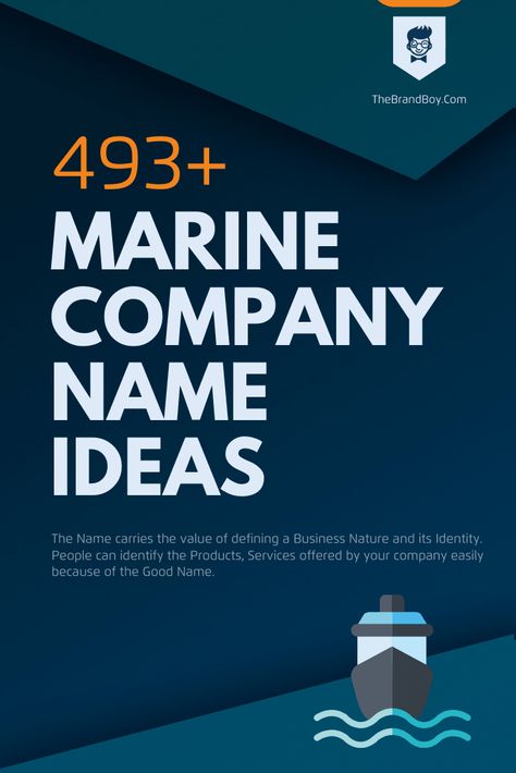 346+ Best Marine Company Name Ideas Ever | theBrandBoy.com Coastal Business Names, Best Company Names, Names For Companies, Sk Logo, Ocean Words, Ocean Names, Company Name Ideas, Big Boats, Business Slogans