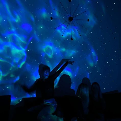 Party Projector Ideas, Modern Space Party, Projector At Party, Adult Space Theme Party, Space Party Aesthetic, Space Aesthetic Party, Space Dance Theme, Space Themed Dance, Space Theme Prom