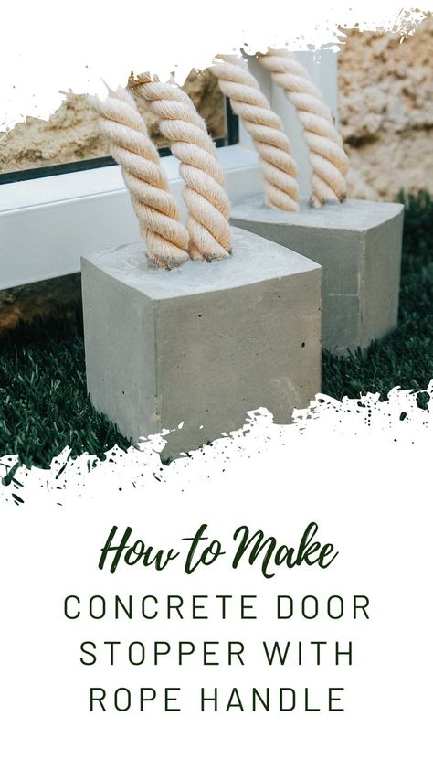 In this video I will show you how to make an easy concrete door stopper with a rope handle Materials • Cement • Water • Disposable box or anything else to mix the concrete in • Disposable sticks, knife or spoon or anything else you can mix with • One empty juice or milk carton box • Stick • Utility Knife - https://amzn.to/2WeXjiY • Cotton Rope - https://amzn.to/30OvBtn • Sandpaper - https://amzn.to/2Qfqhv8 • Gloves - https://amzn.to/2xCUcqF Lightweight Concrete Diy, Cement Doorstop Diy, Concrete Door Stopper Diy, Cement Door Stopper Diy, Concrete Letters Cement, Anchor Bolts For Concrete, Door Stopper Diy, Concrete Anchors, Cow Craft