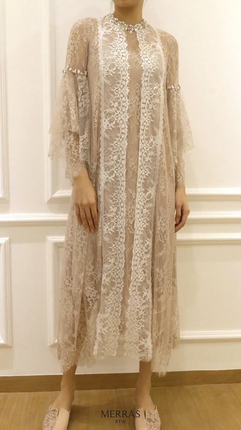 Dress Kebaya Modern, Brukat Dress, Dress Brokat Modern, Kebaya Lace, Batik Dress Modern, Kebaya Modern Dress, Lace Outer, Dress Kebaya, Dress Pesta