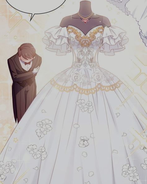 The Lady Wants To Rest Anime Wedding Dress Design, Anime Victorian Dress Drawing, Anime Wedding Dress Art, Manhwa Wedding Dress, Anime Wedding Dress Drawing, Princess Dresses Drawing, Princess Dress Sketch, Manhwa Princess Dress, Princess Dress Drawing Sketches