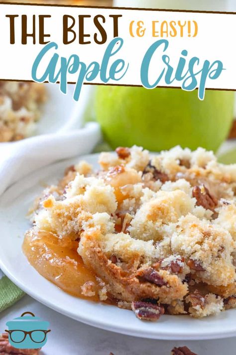 The Best Apple Crisp, Apple Crisp Pie, Apple Crisp Cheesecake, Easy Apple Crisp, Best Apple Crisp, Cinnamon Apple Pie, Easy Apple Crisp Recipe, Apple Crisp Easy, Apple Pie Filling