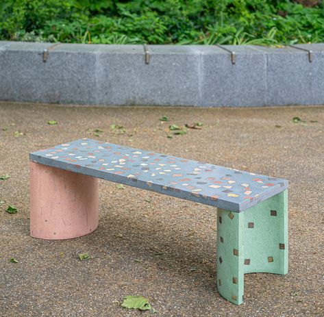 Terrazzo Furniture, Concrete Terrazzo, Recycle Design, Recycled Plastic Furniture, Artistic Furniture, Concrete Furniture, Tile Manufacturers, Plastic Furniture, Tile Companies