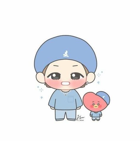 V Chibi, V Kim Taehyung, Chibi Wallpaper, Taehyung Fanart, Bts Art, Bullet Journal Diy, Kpop Drawings, Cute Doodles Drawings, Cute Doodle Art