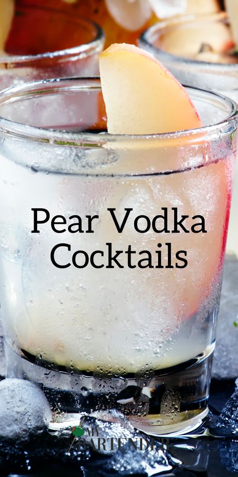 Pear Cocktails Recipe, Drinks With Pear Vodka, Pear Vodka Recipes, Pear Vodka Cocktails, Pear Martini Recipe Vodka, Pear Cocktail Recipes, Pear Vodka Drinks, Pear Martini Recipe, Pear Martini