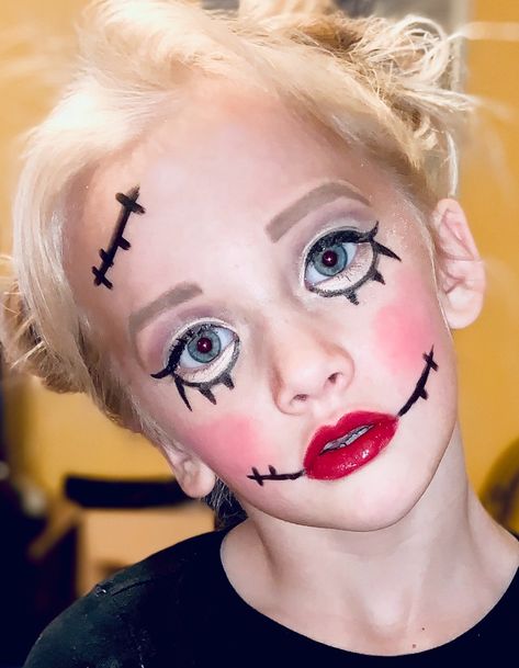 Halloween Makeup For Girls Kids, Kids Halloween Makeup Easy, Halloween Make Up Kids Girl, Halloween Makeup For Kids Girls Make Up, Kids Ghost Face Paint, Simple Halloween Makeup For Kids, Face Painting For Halloween For Women, Monster High Halloween Makeup, Halloween Makeup Ideas Kids