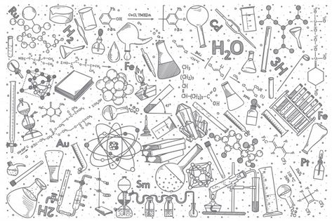 Hand drawn chemistry vector doodle set. ... | Premium Vector #Freepik #vector #abstract #technology #hand #medical Tutoring Flyer, Chalkboard Wallpaper, Science Doodles, Chemistry Art, Science Classroom Decorations, Vector Doodle, Science Words, Science Background, Hand Doodles