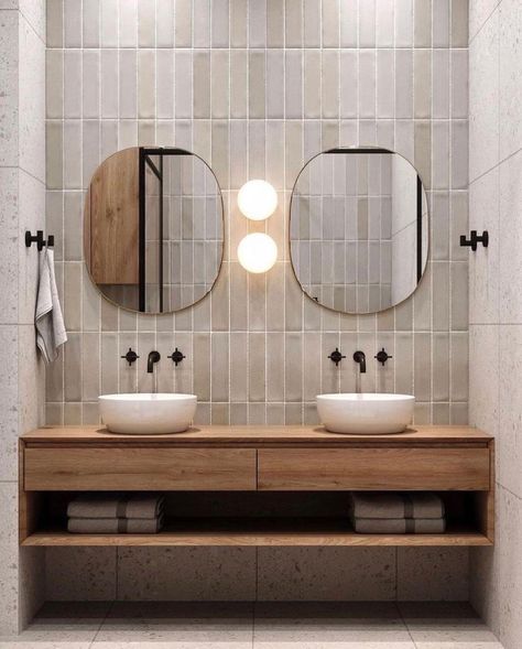 Terrazzo Bathroom Design, Bathroom Ideas Beige, Matte Black Bathroom Faucet, Black Bathroom Faucet, Matte Black Bathroom, Black Faucet, Bathroom Design Inspiration, Bathroom Inspiration Decor, Upstairs Bathrooms