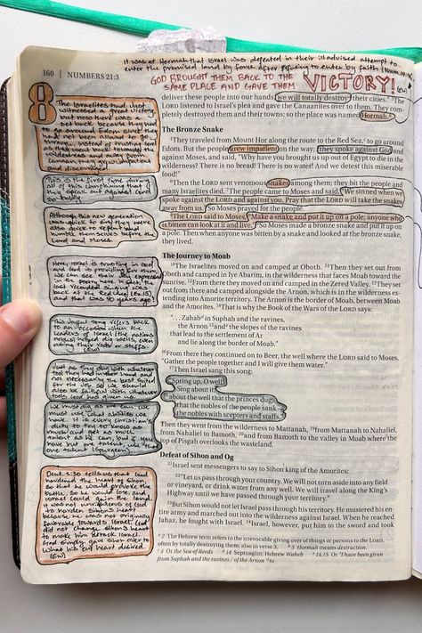 Bible Journaling through Numbers Numbers Bible Journaling, Numbers Bible, Book Of Numbers, Bible Journaling Ideas, Bible Journaling Supplies, Cute Bibles, Bible Journal Notes, Promised Land, Bible Study Journal