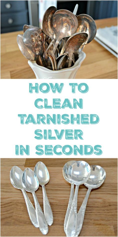 Clean Tarnished Silver, Cleaning Tarnished Silver, Clean Baking Pans, Deep Cleaning Hacks, Clean Jewelry, Cleaning Painted Walls, How To Clean Silver, Glass Cooktop, Tarnish Remover