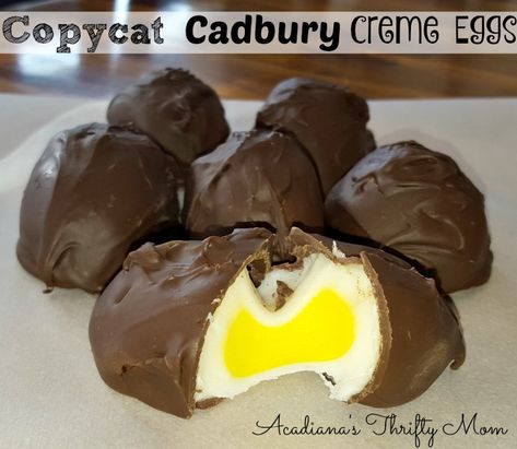 Cadbury Egg Recipes, Easter Candy Recipes, Breakable Hearts, Candy Sleigh, Cream Eggs, Creme Eggs, Cadbury Eggs, Yellow Food, Cadbury Creme Egg