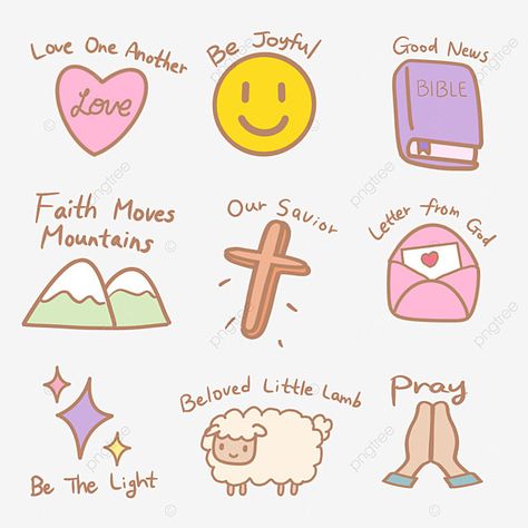 Bible Poster Ideas, Small Bible Drawings, Bible Simple Drawing, Aesthetic Christian Doodles, Godly Drawings Ideas, Simple Bible Drawing Ideas, Christian Drawings Doodles, Free Christian Clipart, Cute Bible Drawings Easy