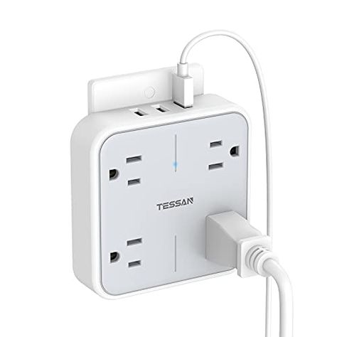 BB's Amazon Page Outlet Extender, Wall Taps, Usb Outlet, Relaxing Bedroom, Wall Outlet, College Dorm Room, Usb Wall Charger, Surge Protector, Video Wall