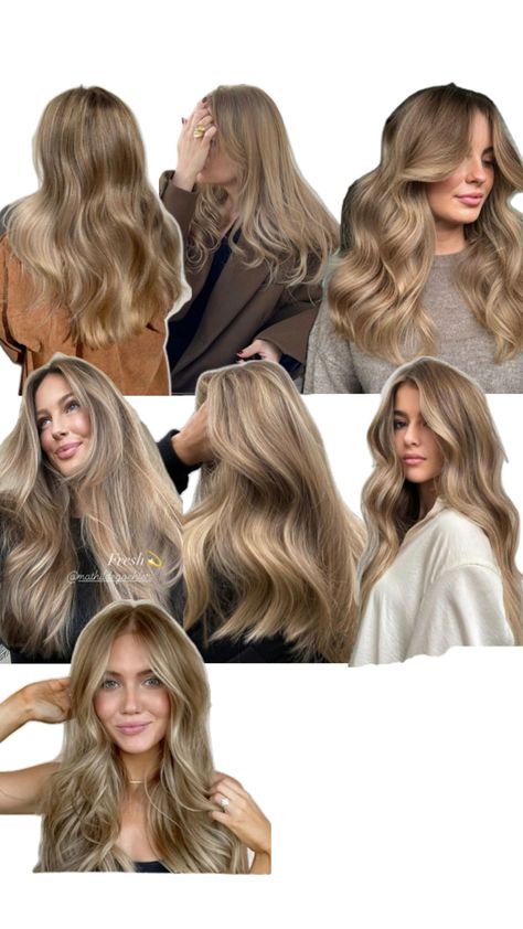 Blonde Hair For Soft Summer, Soft Summer Balayage, Soft Summer Hair Color Ideas Blonde, Soft Summer Blonde Hair, Soft Summer Blonde, Latte Blonde Hair, Different Types Of Blonde, Soft Summer Hair Color Ideas, Bored Of My Hair