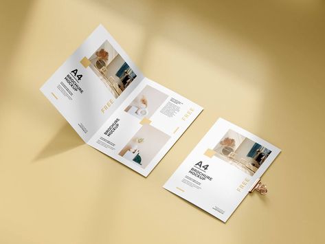 Bifold Design Brochure, Bifold Brochure Design, Brochure Mockup Free, Brochure Psd, Brochure Mockup, Flyer Mockup, Event Guide, Fold Brochure, S Letter