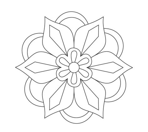 Diwali Rangoli Coloring Pages | Free Printable Rangoli Coloring Pages Rangoli Coloring Pages, Cartoons Rangoli Design, Rangoli Drawing, Cartoons Rangoli, Mandala Simple, Rangoli Simple, Pattern Sketch, Rangoli Colours, Rangoli Designs Latest