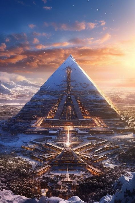 Starověký Egypt, Egypt Concept Art, Kimberly Ann, Sci Fi City, Egyptian Pyramids, Egypt Art, Fantasy City, Fantasy Setting, Fantasy Places