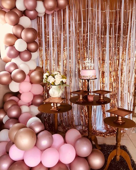 Festa Rose Gold, 30th Birthday Balloons, Ros Gold, Golden Rose, 15th Birthday, Sweet Sixteen, 30th Birthday, Birthday Balloons, 50th Birthday